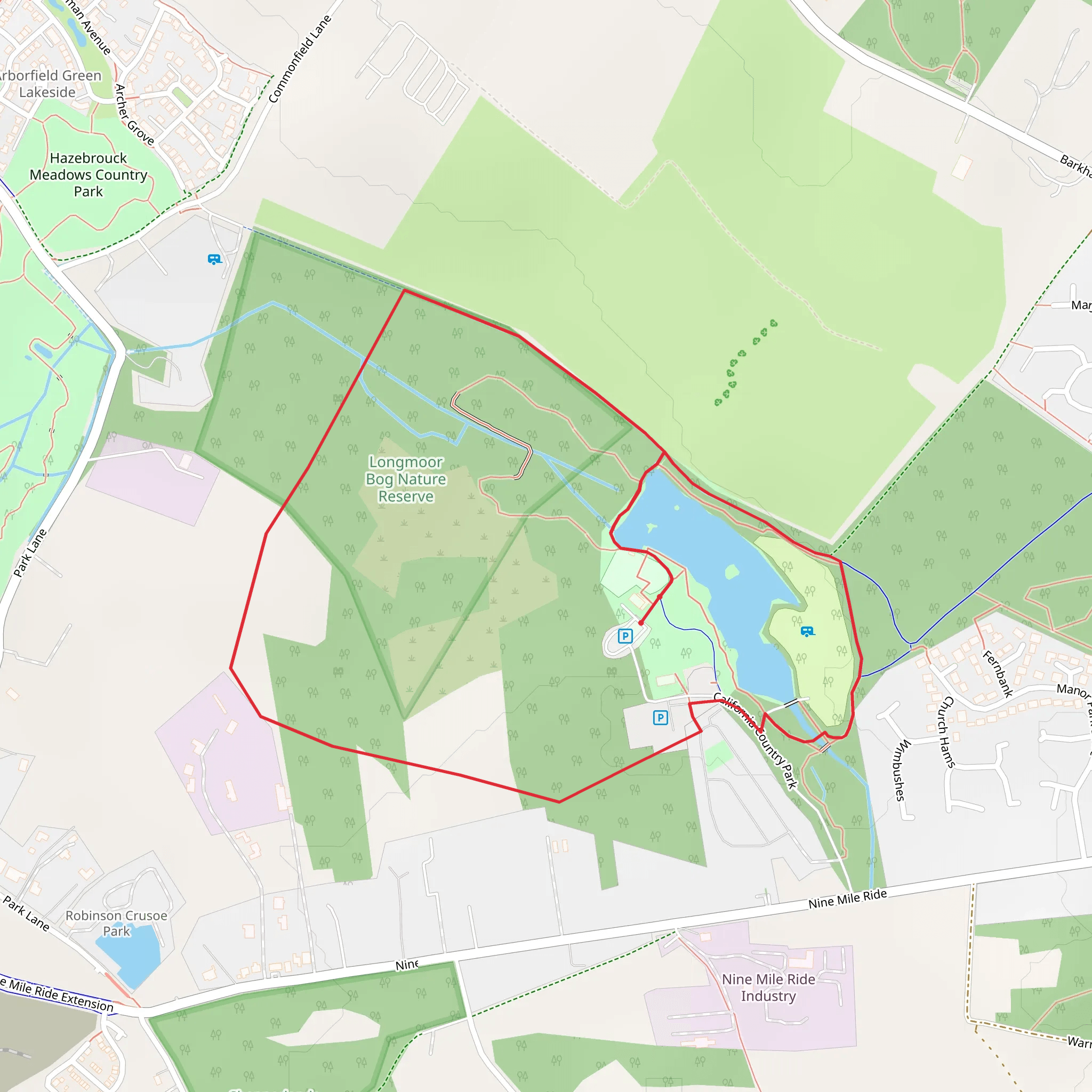 California Country Park Loop mobile static map