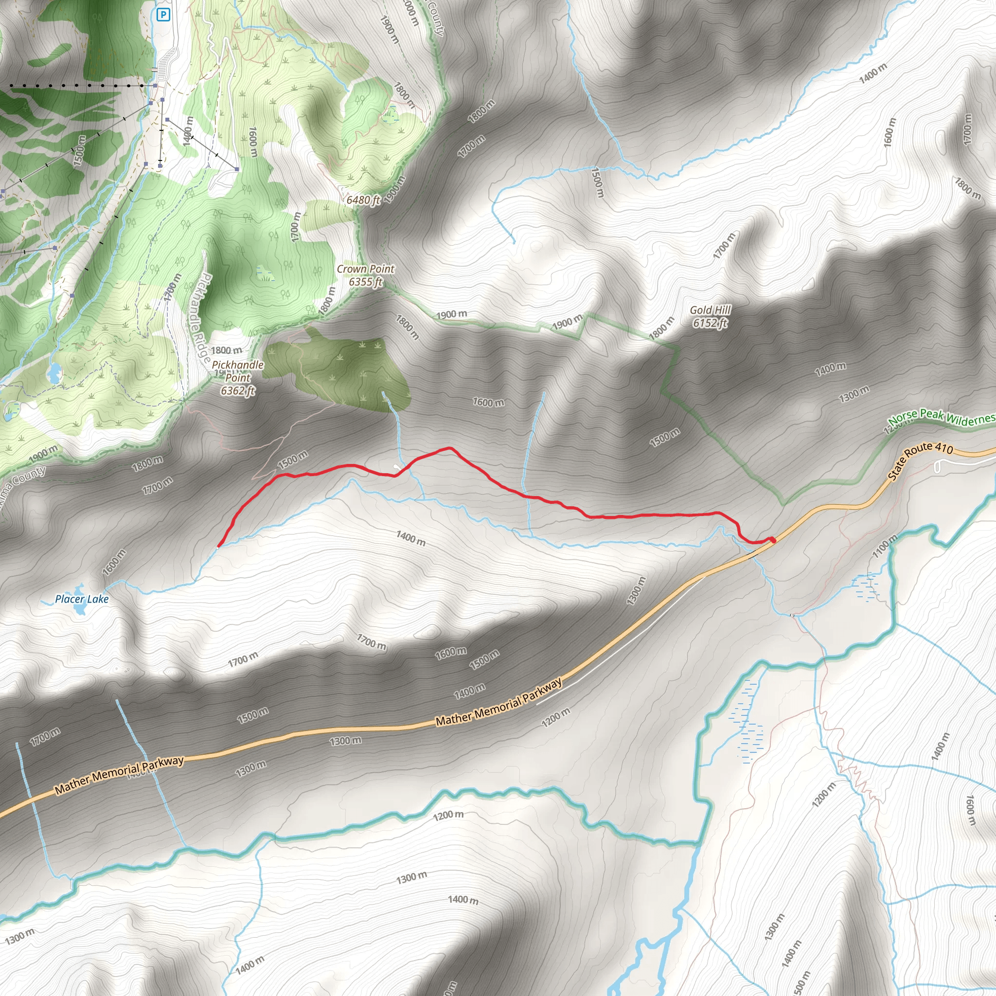 Morse Creek and Morse Creek Falls mobile static map