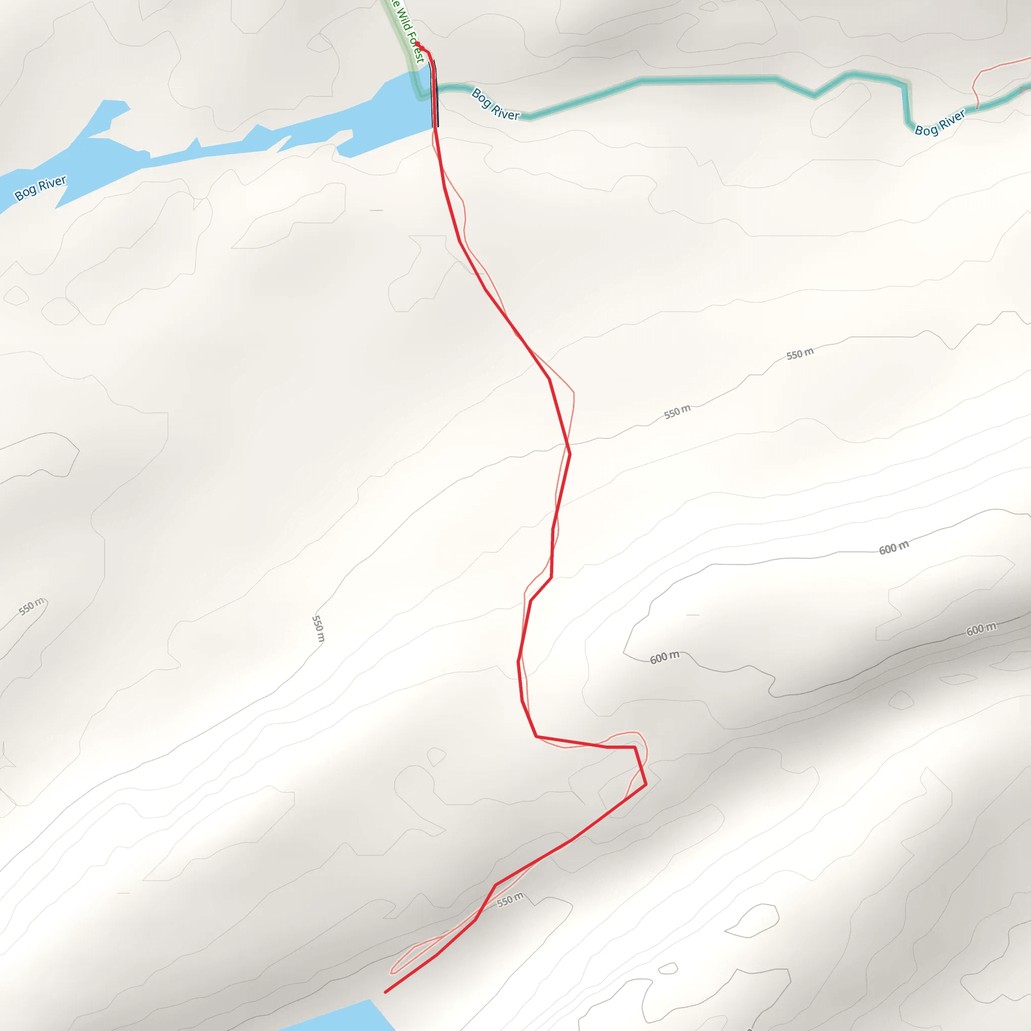 Trout Pond Trail via Bog River mobile static map