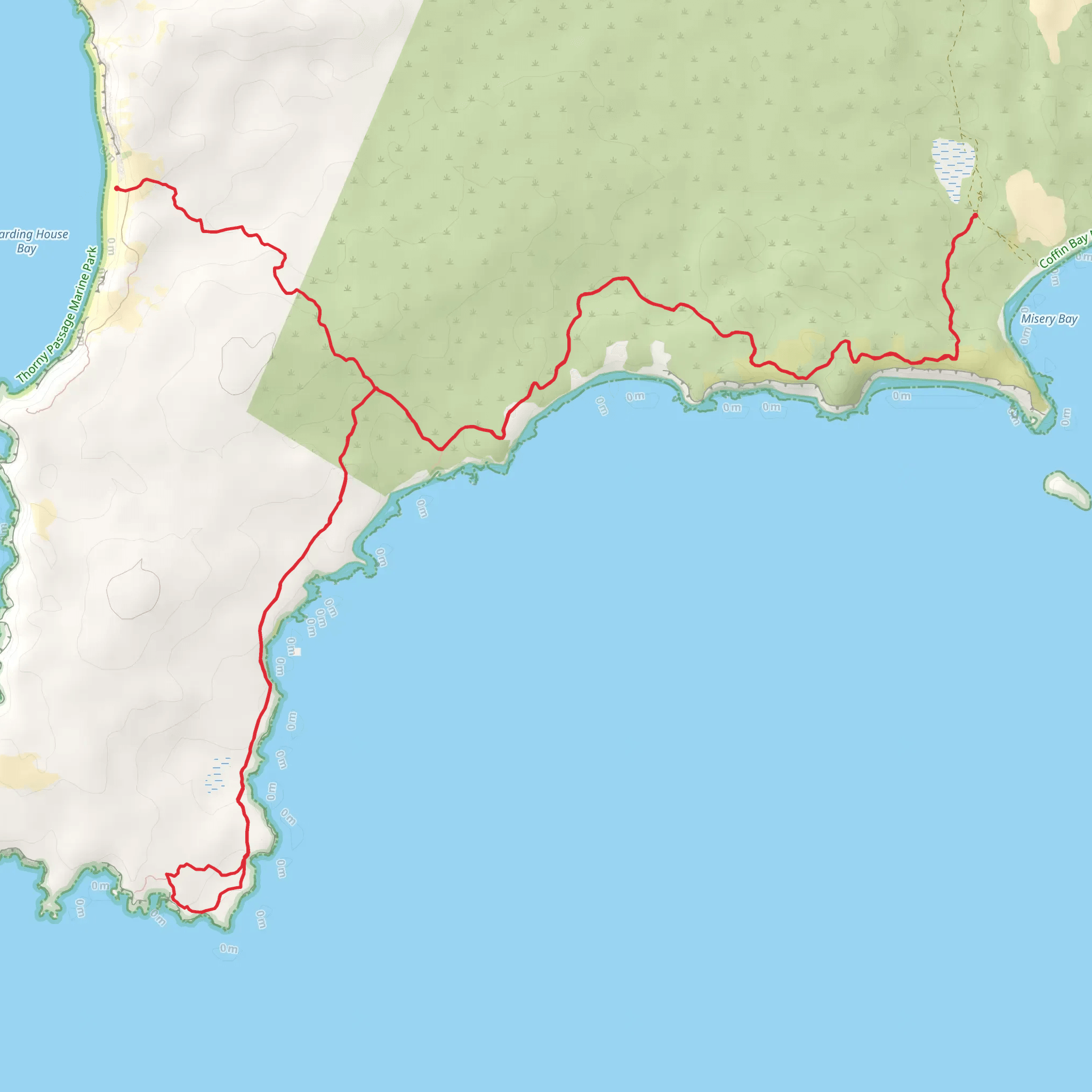 Whidbey Hike mobile static map