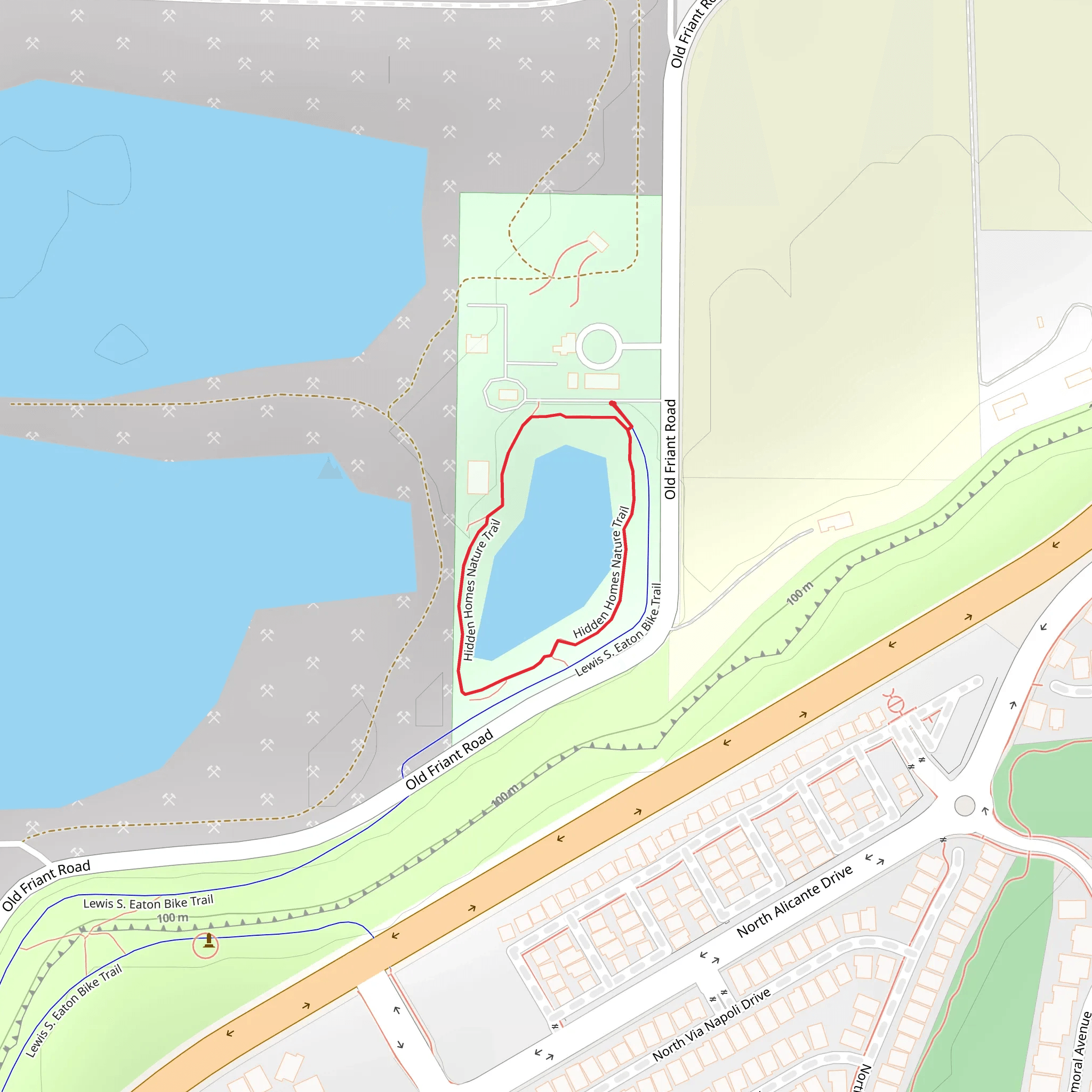 Hidden Homes Nature Loop Trail mobile static map