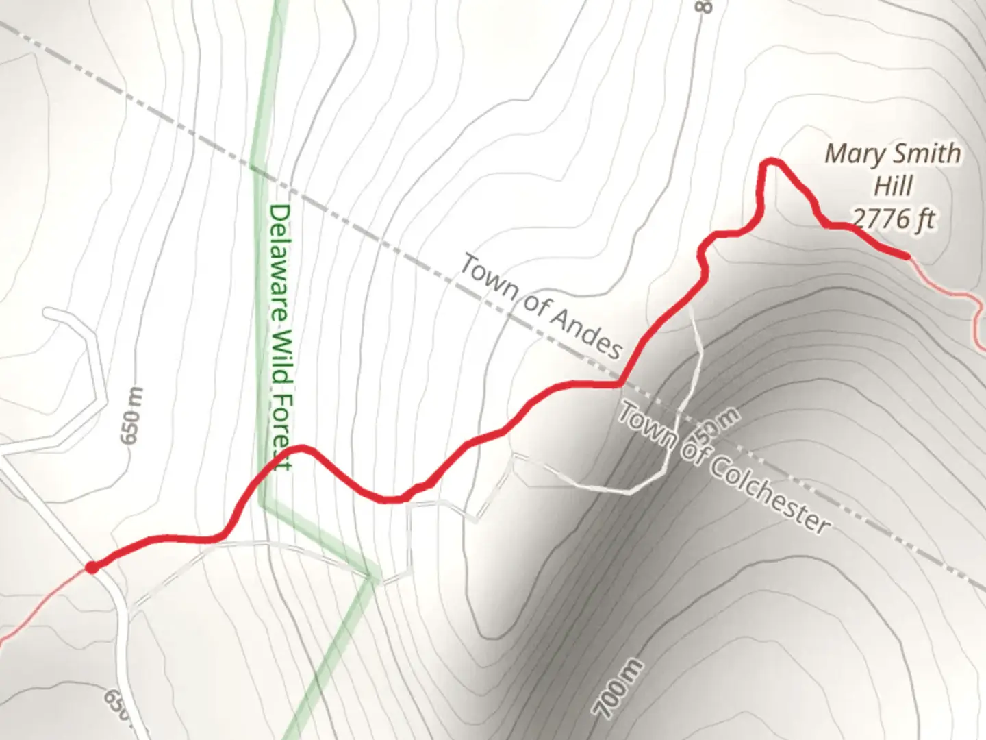 An image depicting the trail Mary Smith Hill Trail and its surrounding area.