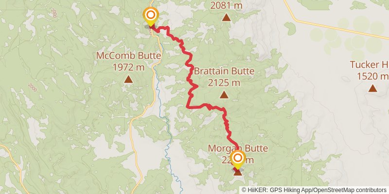 Oregon Timber Trail stage 8 Map