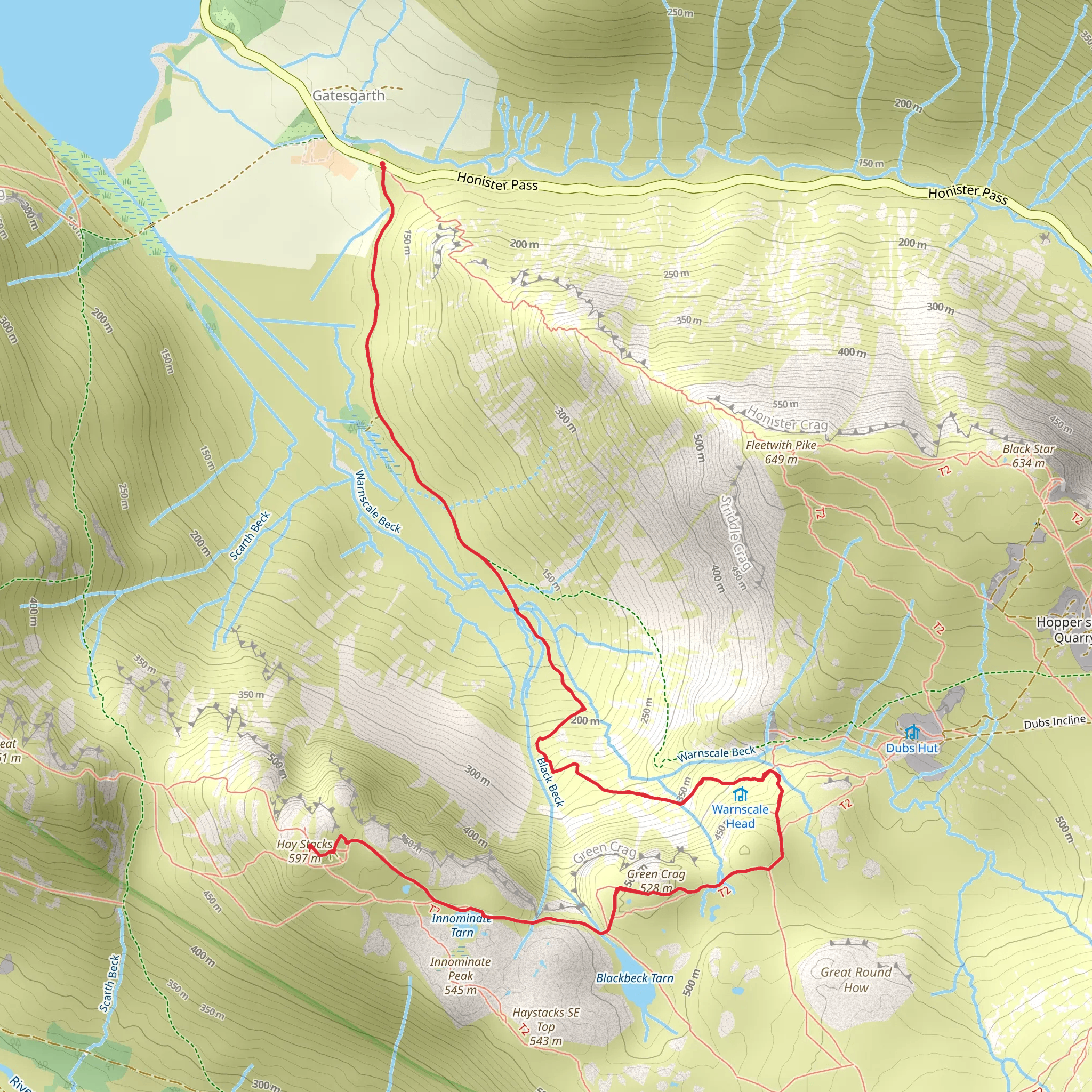 Haystacks - Buttermere mobile static map