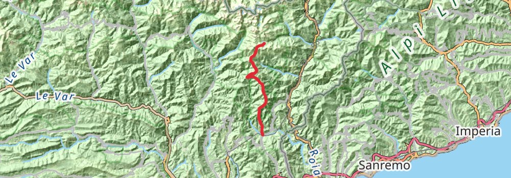 Via Alpina - Red Trail stage 131 Map