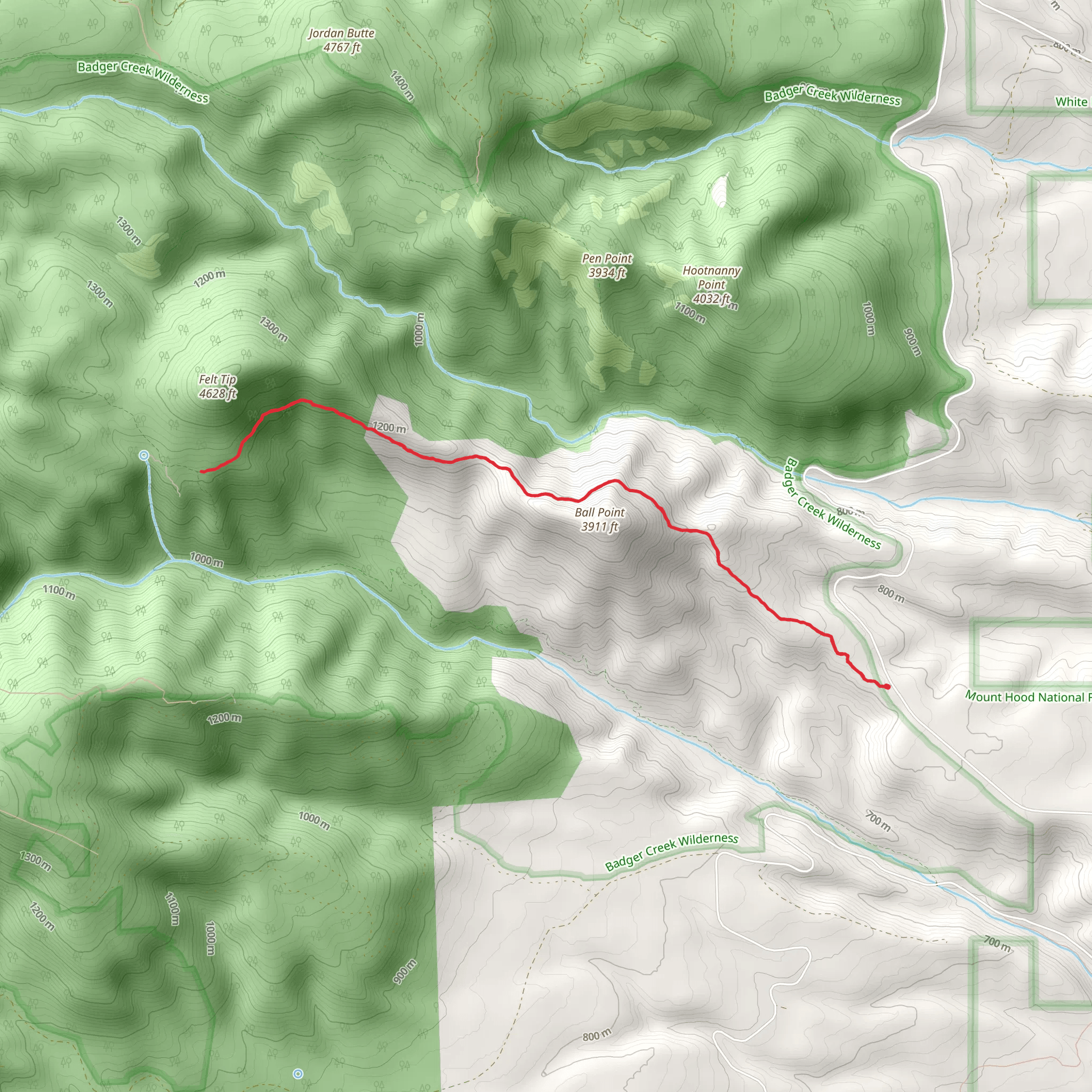 School Canyon Trail mobile static map