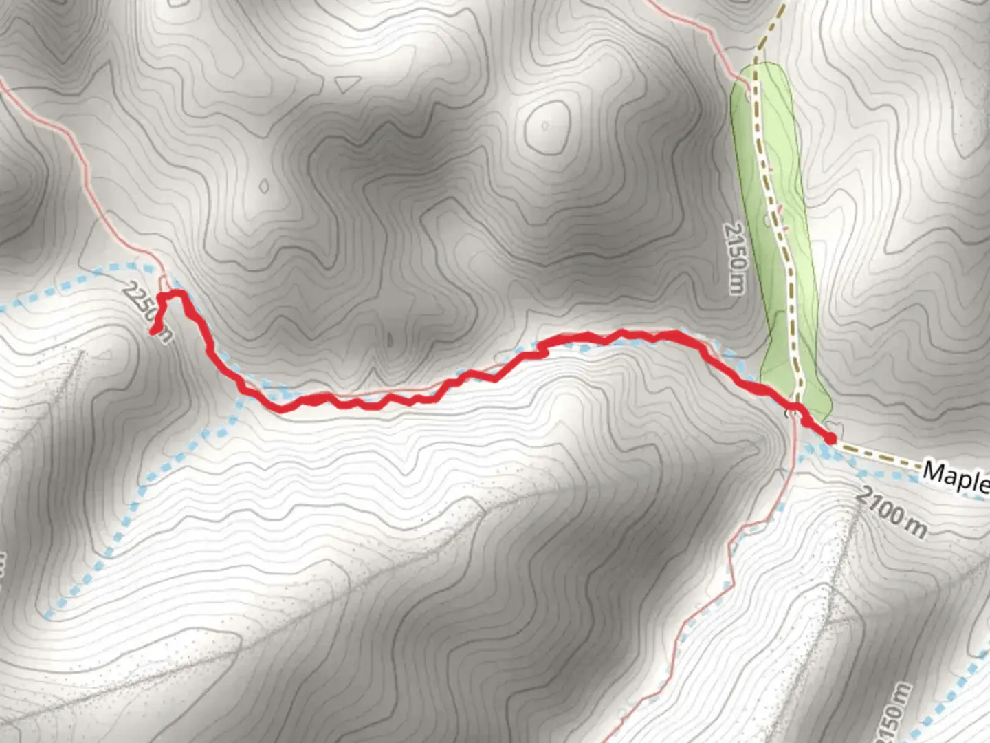 An image depicting the trail Maple Canyon Natural Arch via Middle Fork Trail and its surrounding area.