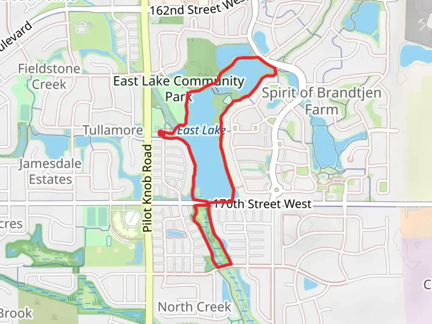 An image depicting the trail East Lake Loop and its surrounding area.