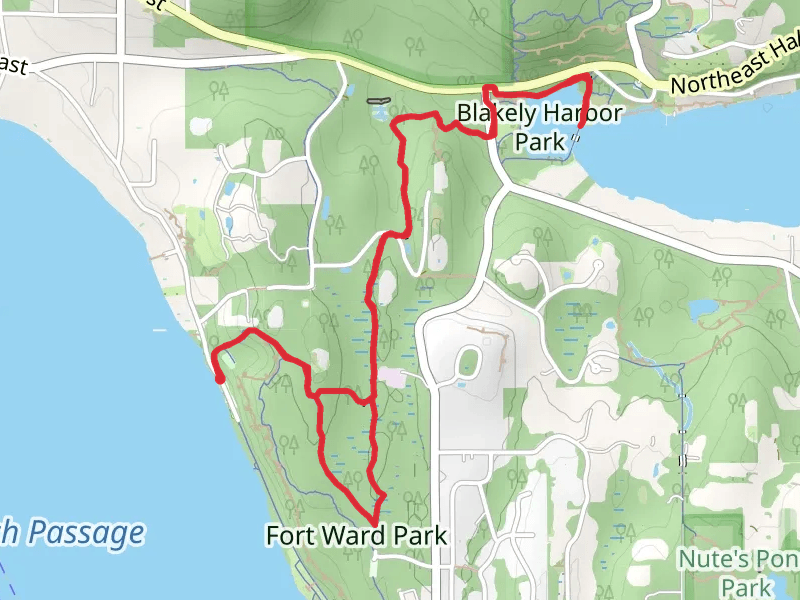 Blakely Harbor via Fort Ward Hill Trail