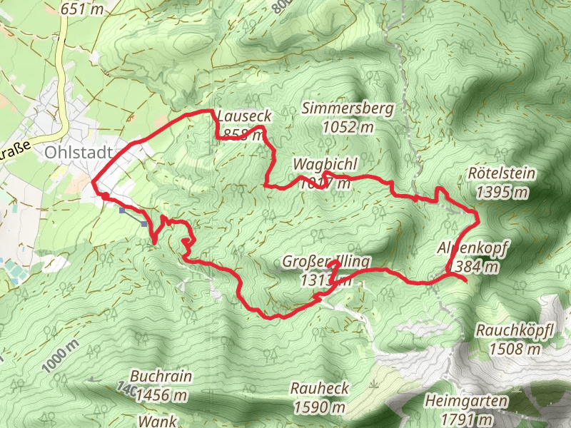 Großer Illing and Wagbichl via Holzbohlenweg