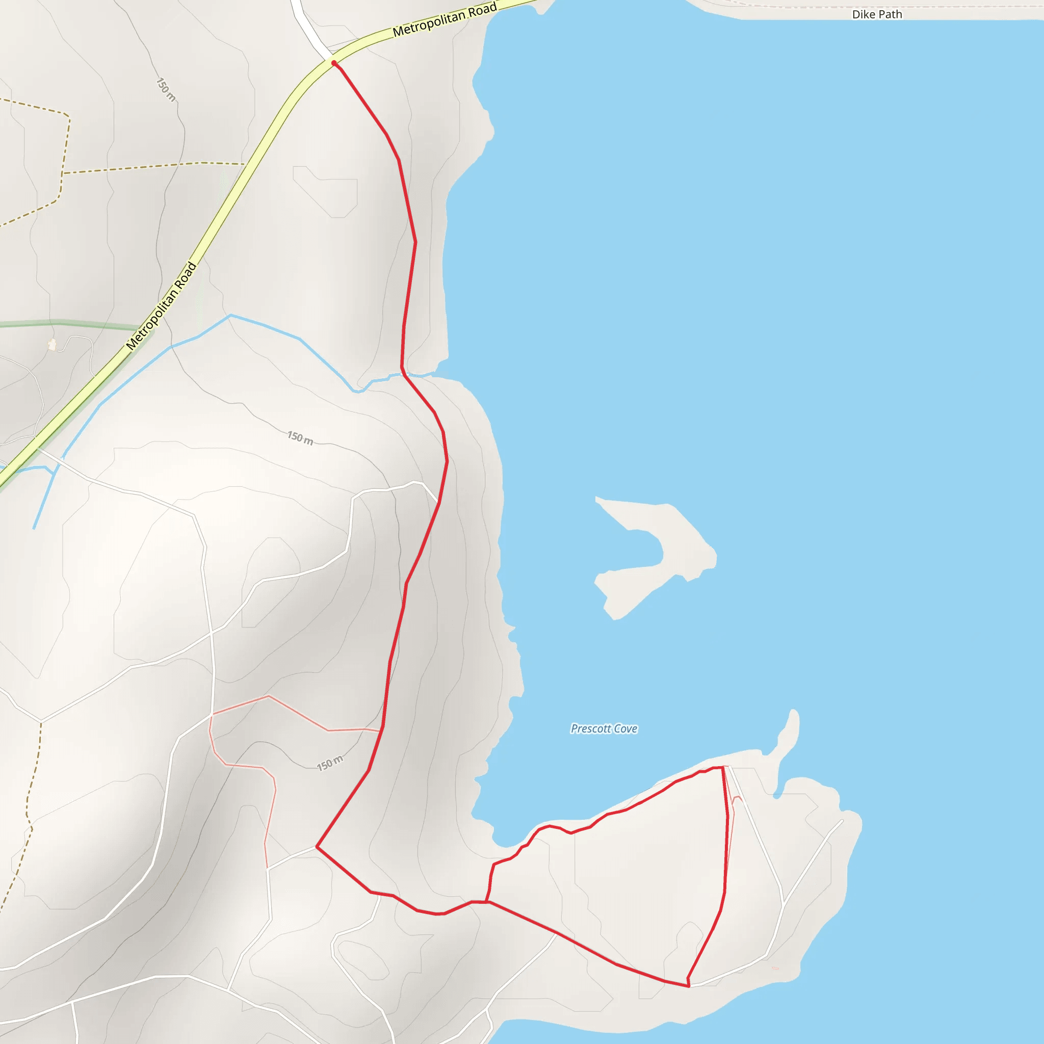 Greenhalge Point Trail mobile static map