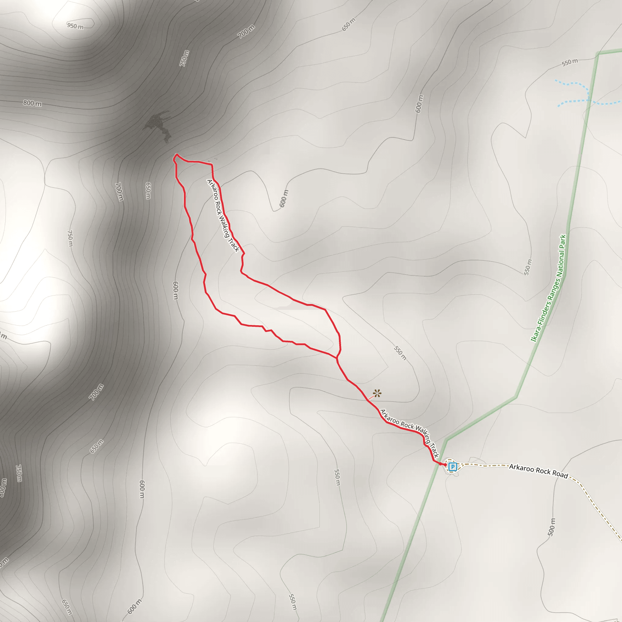 Arkaroo Rock Hike mobile static map