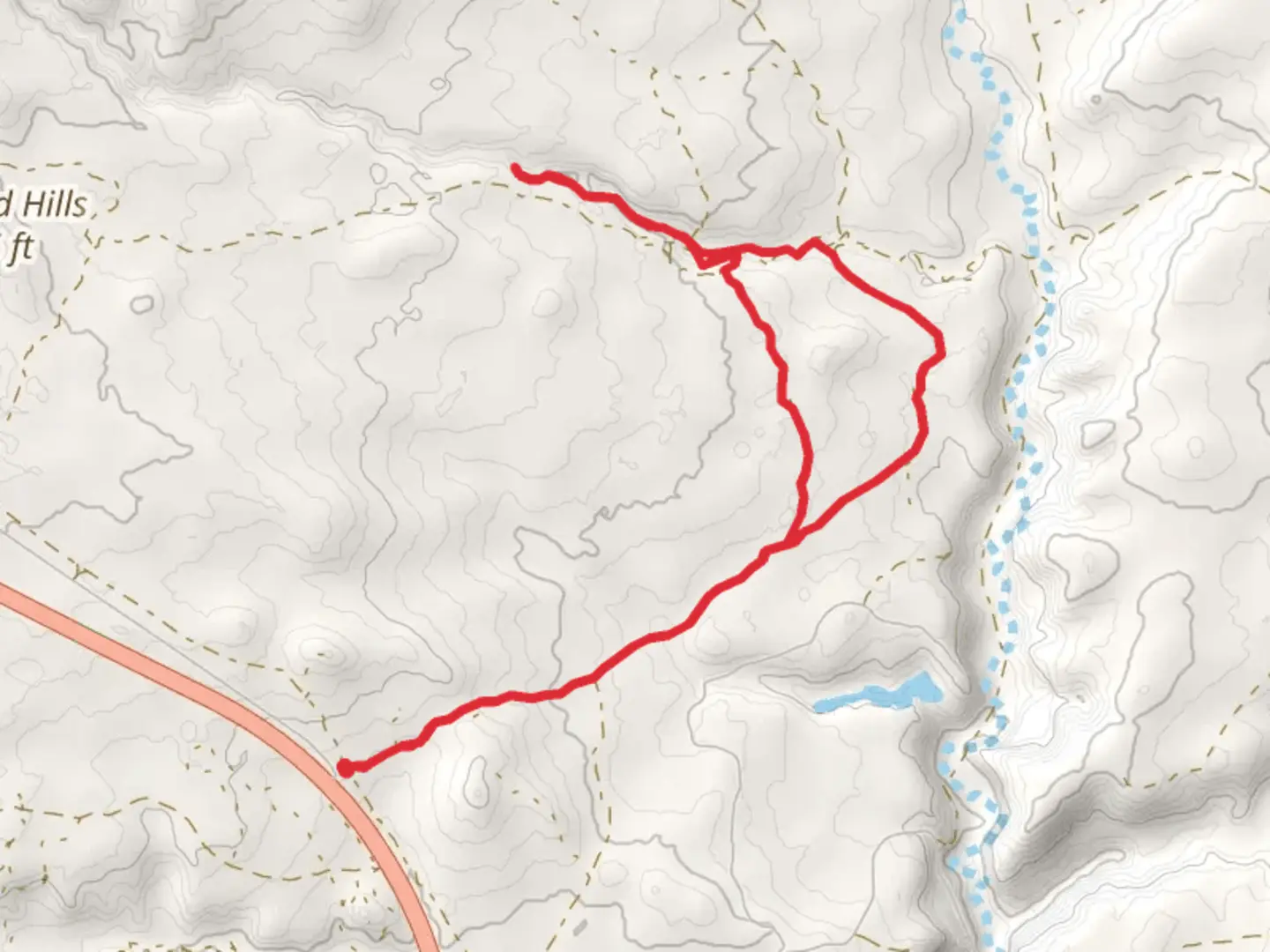An image depicting the trail White Tower and Red Canyon and its surrounding area.