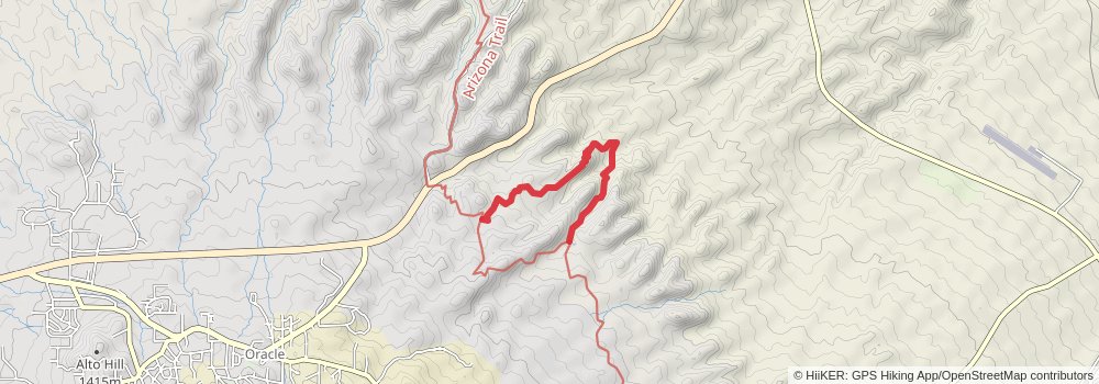 Arizona Trail alt 4 Map