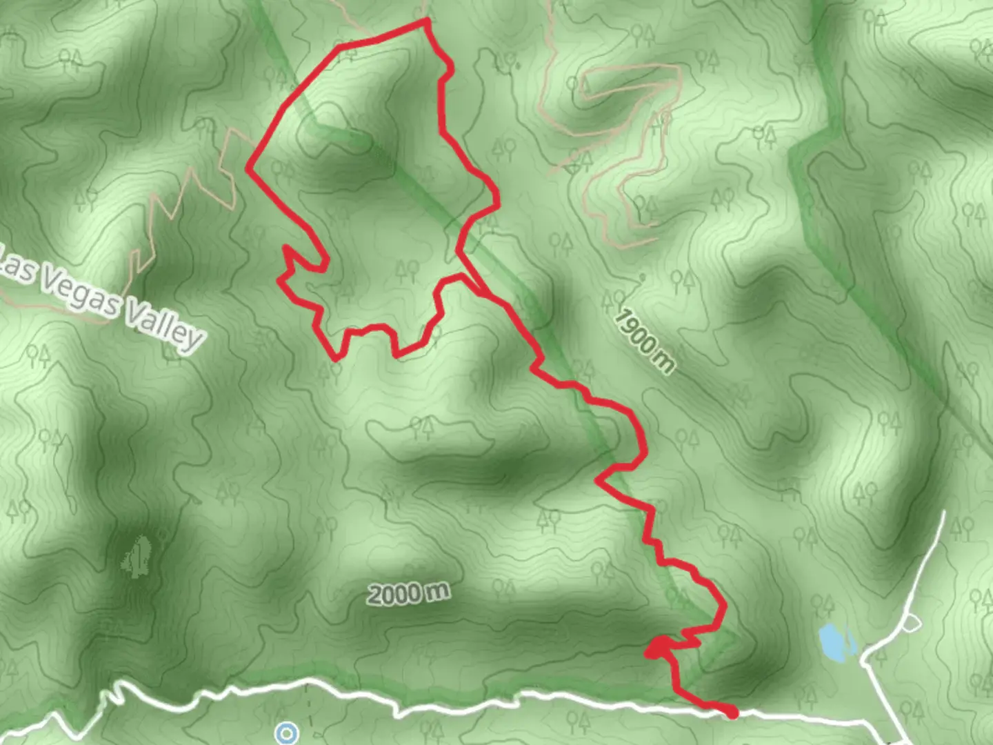 An image depicting the trail Lovell Canyon Loop and its surrounding area.