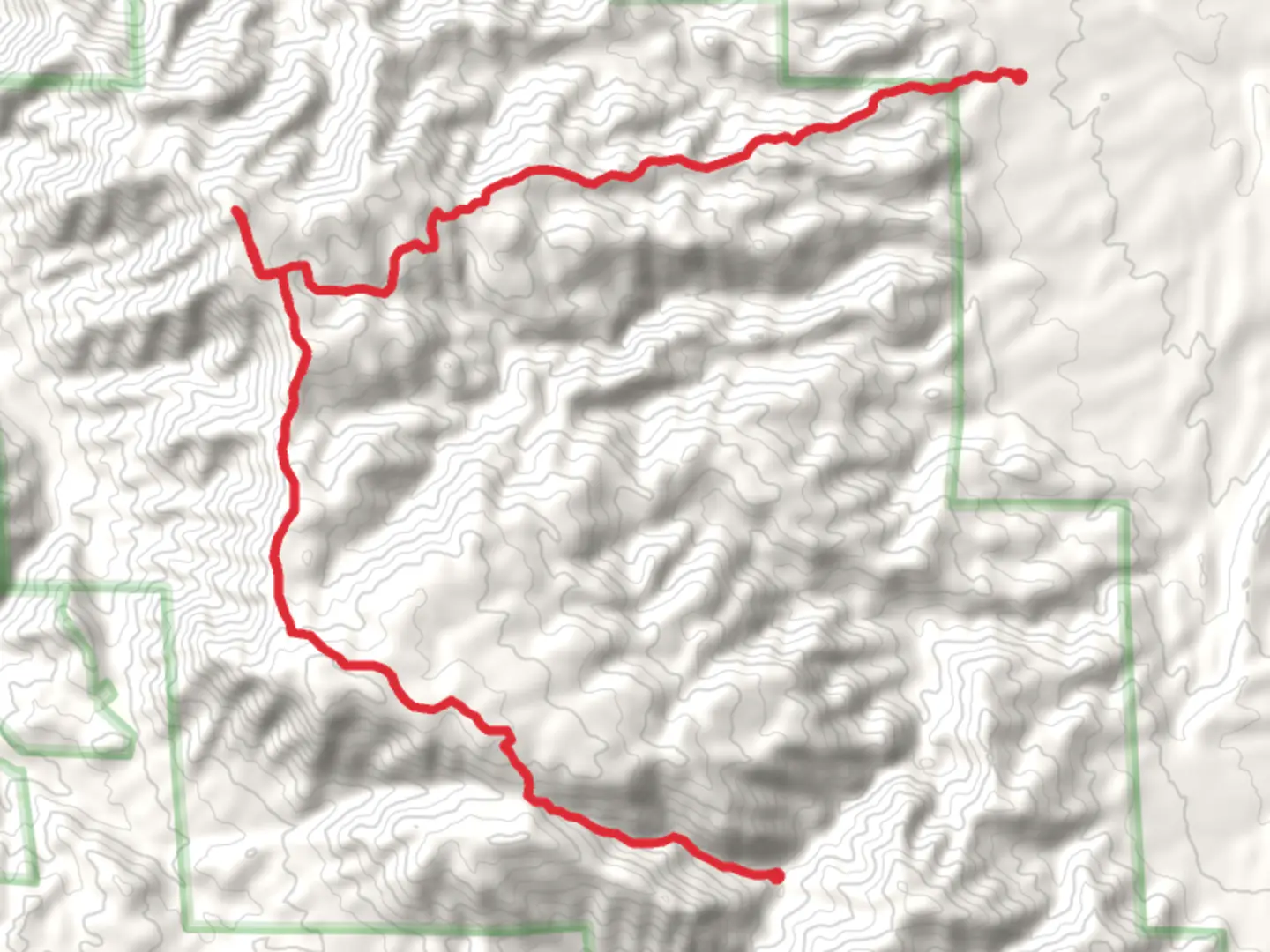 An image depicting the trail Tanner Peak - East Bear Gulch Trail and its surrounding area.