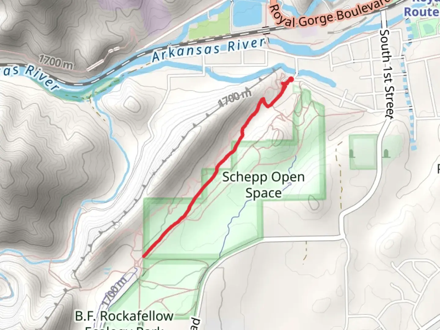 An image depicting the trail Wagon Trail and its surrounding area.