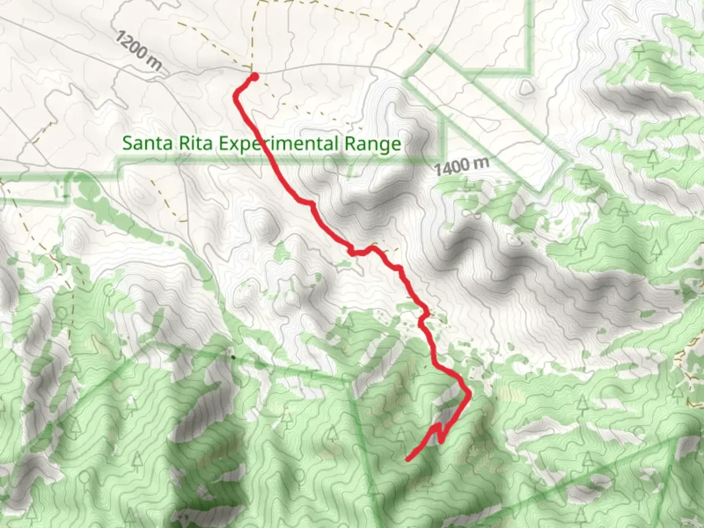 An image depicting the trail Sawmill Canyon Wash and its surrounding area.