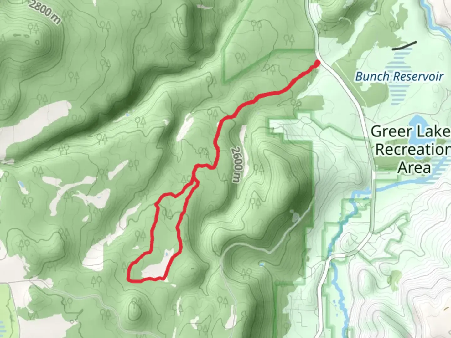 An image depicting the trail Pondrosa and Juniper Loop and its surrounding area.
