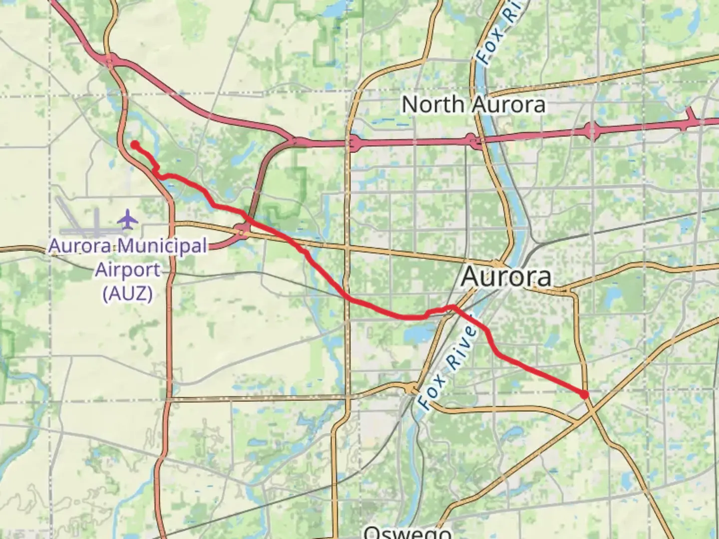 An image depicting the trail Virgil Gilman Trail and its surrounding area.