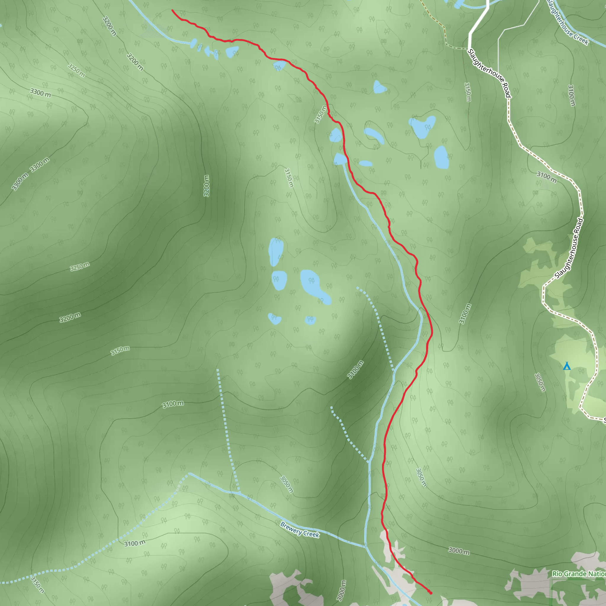 Antora Creek Trail mobile static map