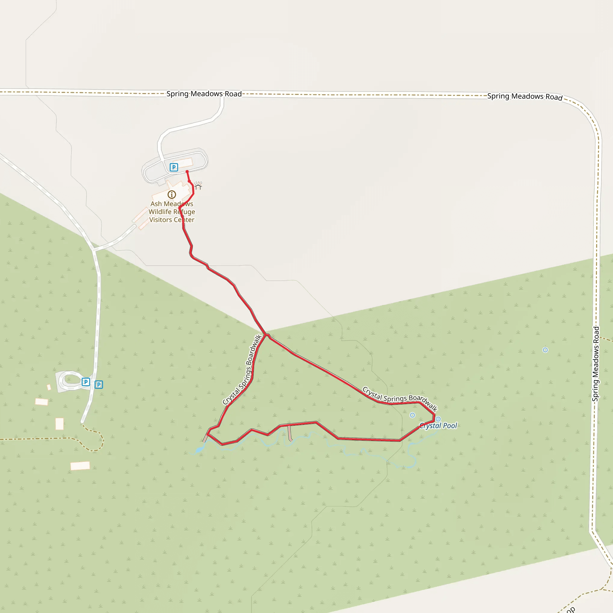 Crystal Springs Boardwalk Loop mobile static map