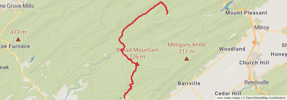 American Perimeter Trail - Northern Appalachian Primary stage 67 Map