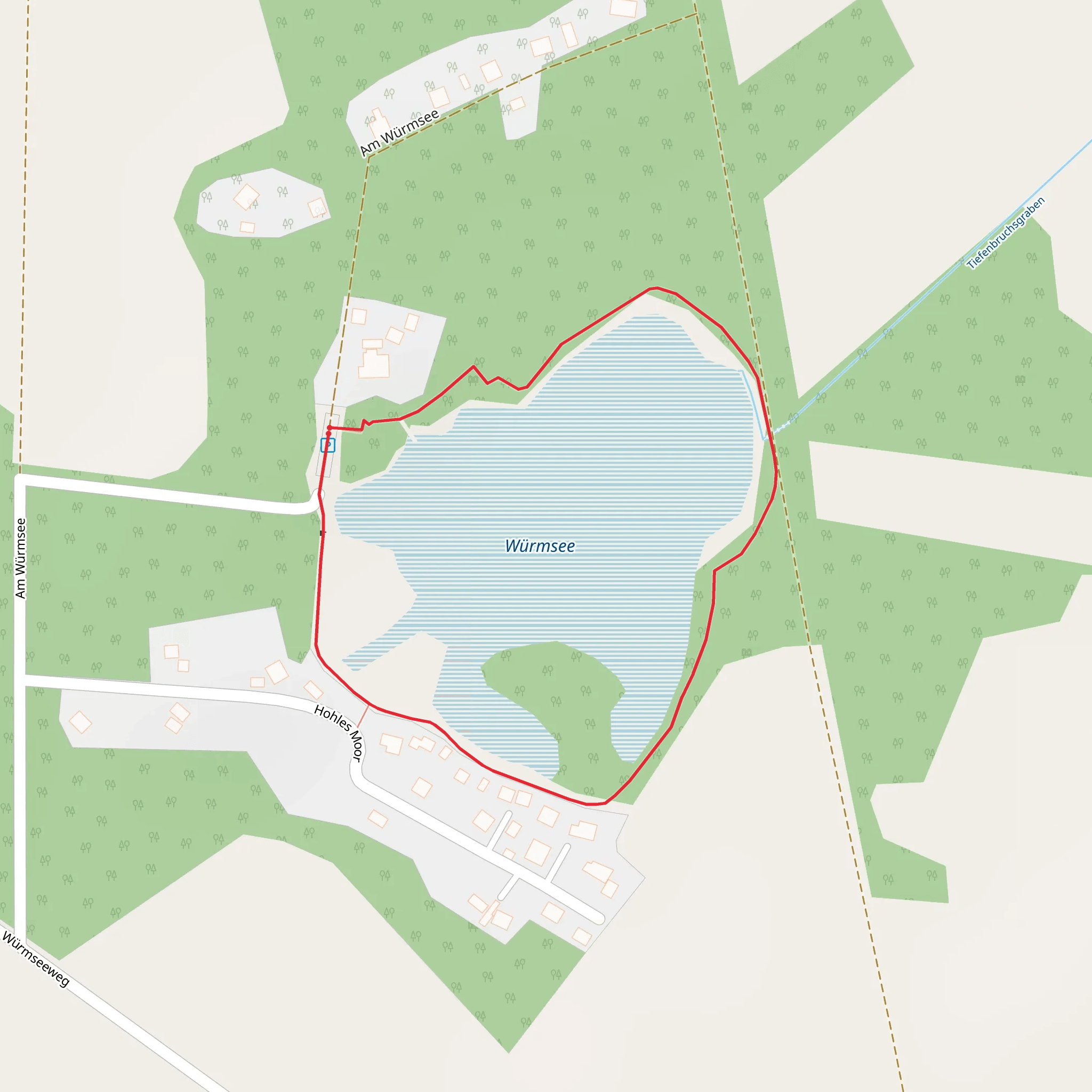 Würmsee Loop mobile static map