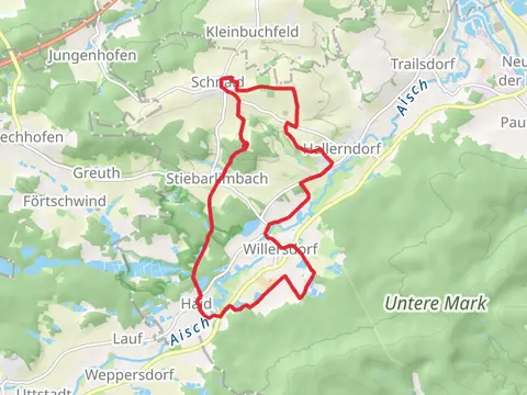 Kreuzberg and Langenbachgrund und Haarweiherkette Loop