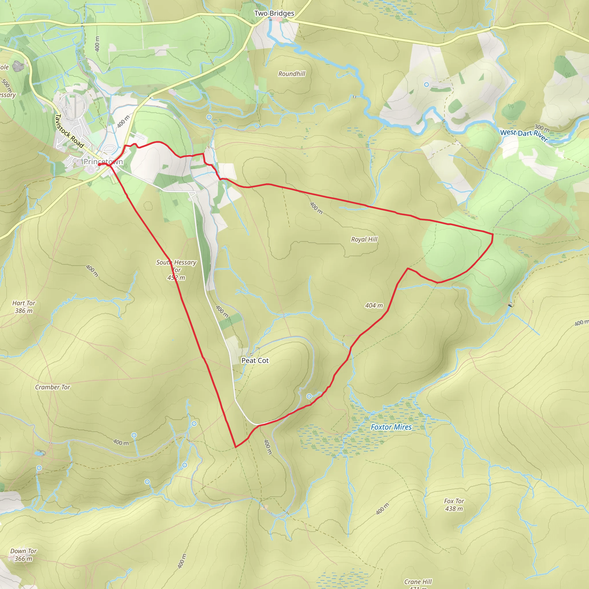 South Hessary via Abbot's Way mobile static map