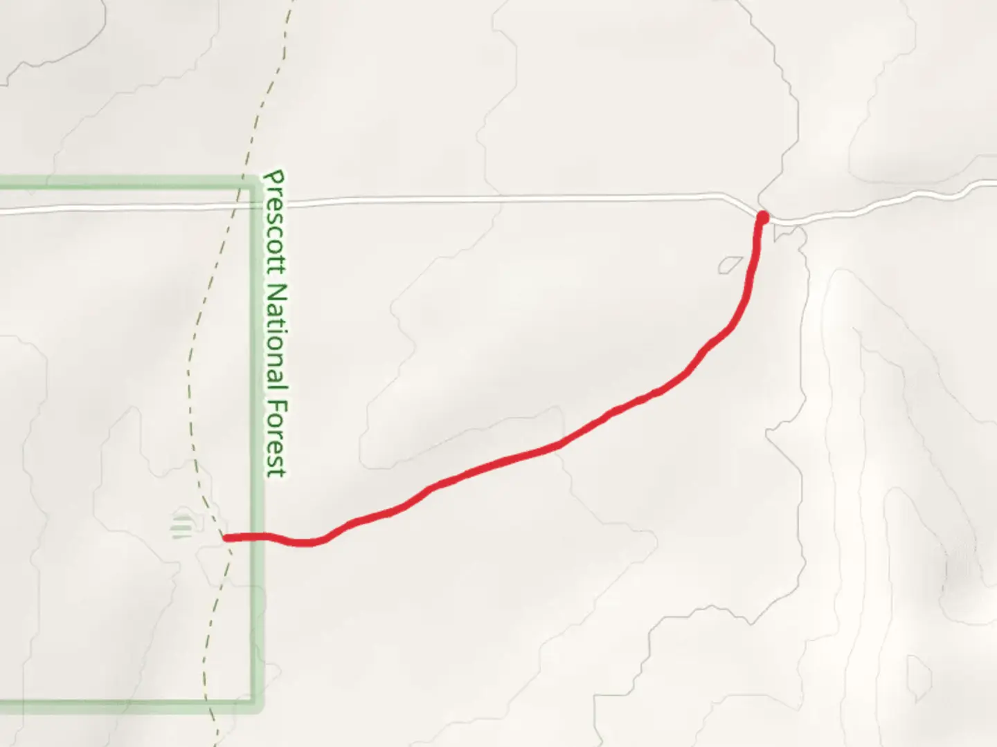 An image depicting the trail Powerline Two Trail and its surrounding area.
