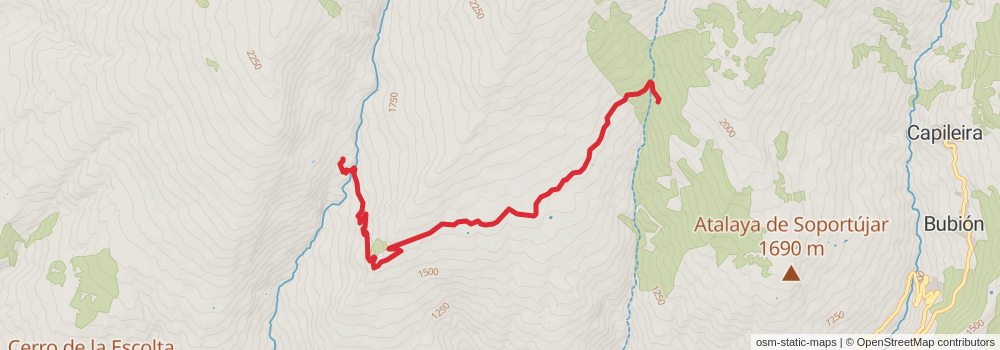 GR 240 Sendero Sulayr stage 4 Map
