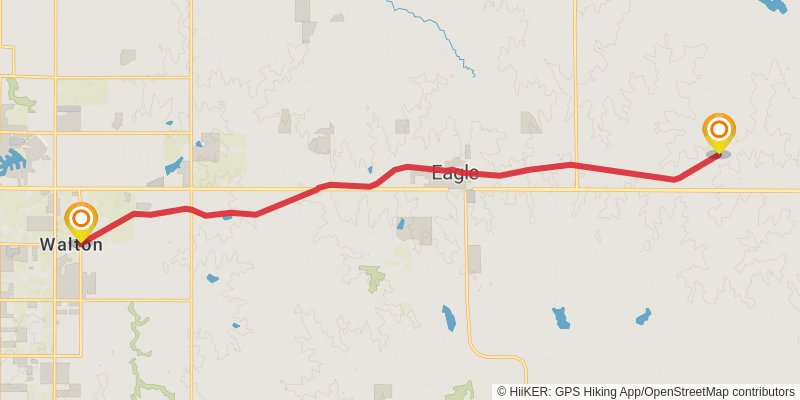 American Discovery Trail North Route stage 171 Map