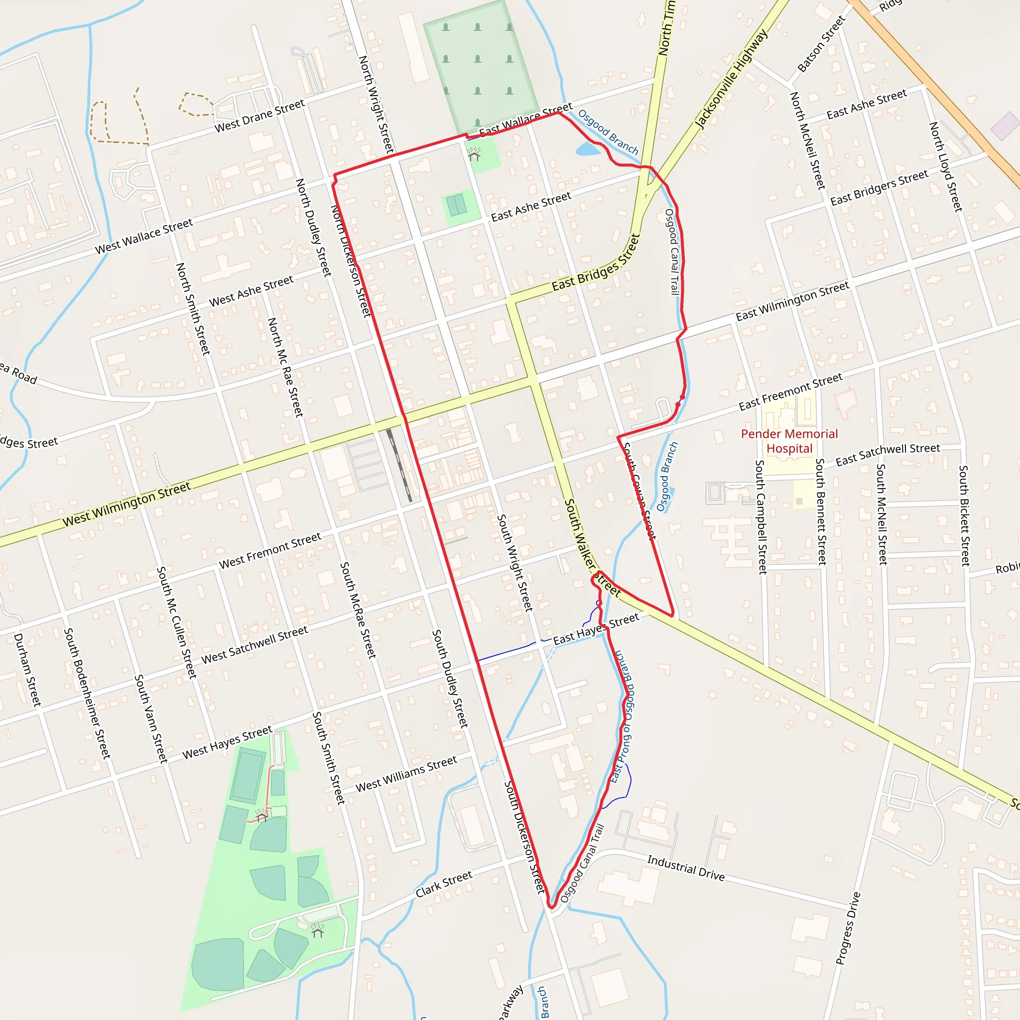 Osgood Canal Loop Trail mobile static map