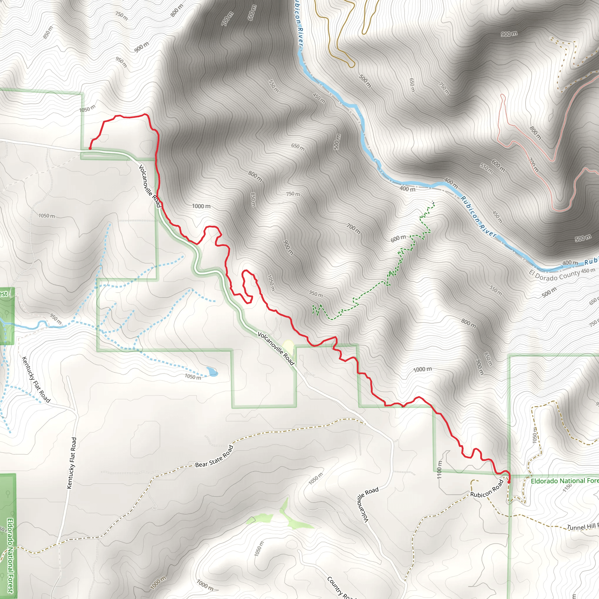 Volcanoville Tie Trail mobile static map