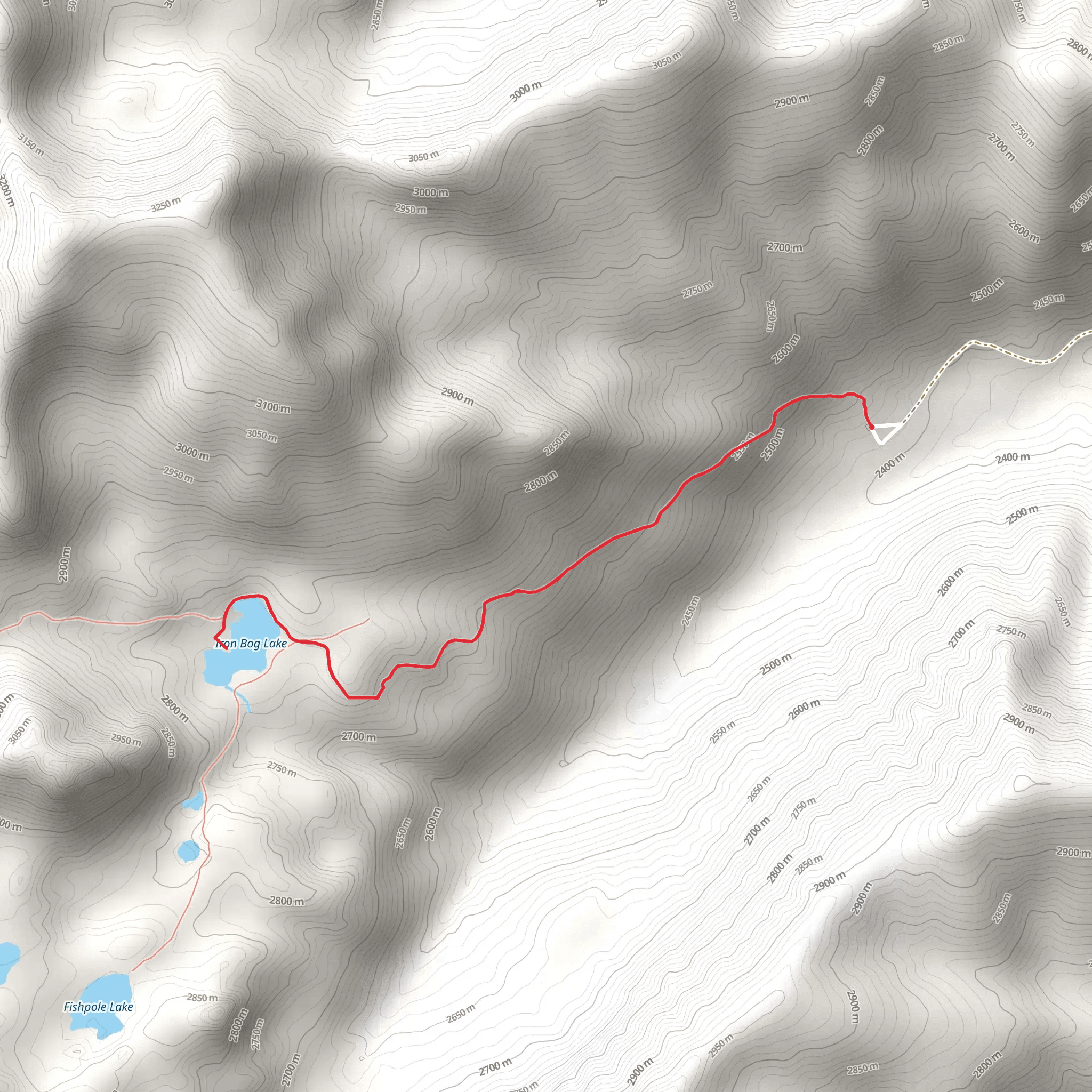 Iron Bog Lake mobile static map