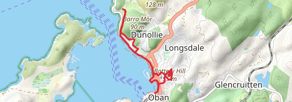 West Highland Line - Train and Hike 9-Day Gentle Tour (Hillwalk Tours) stage 3 Map