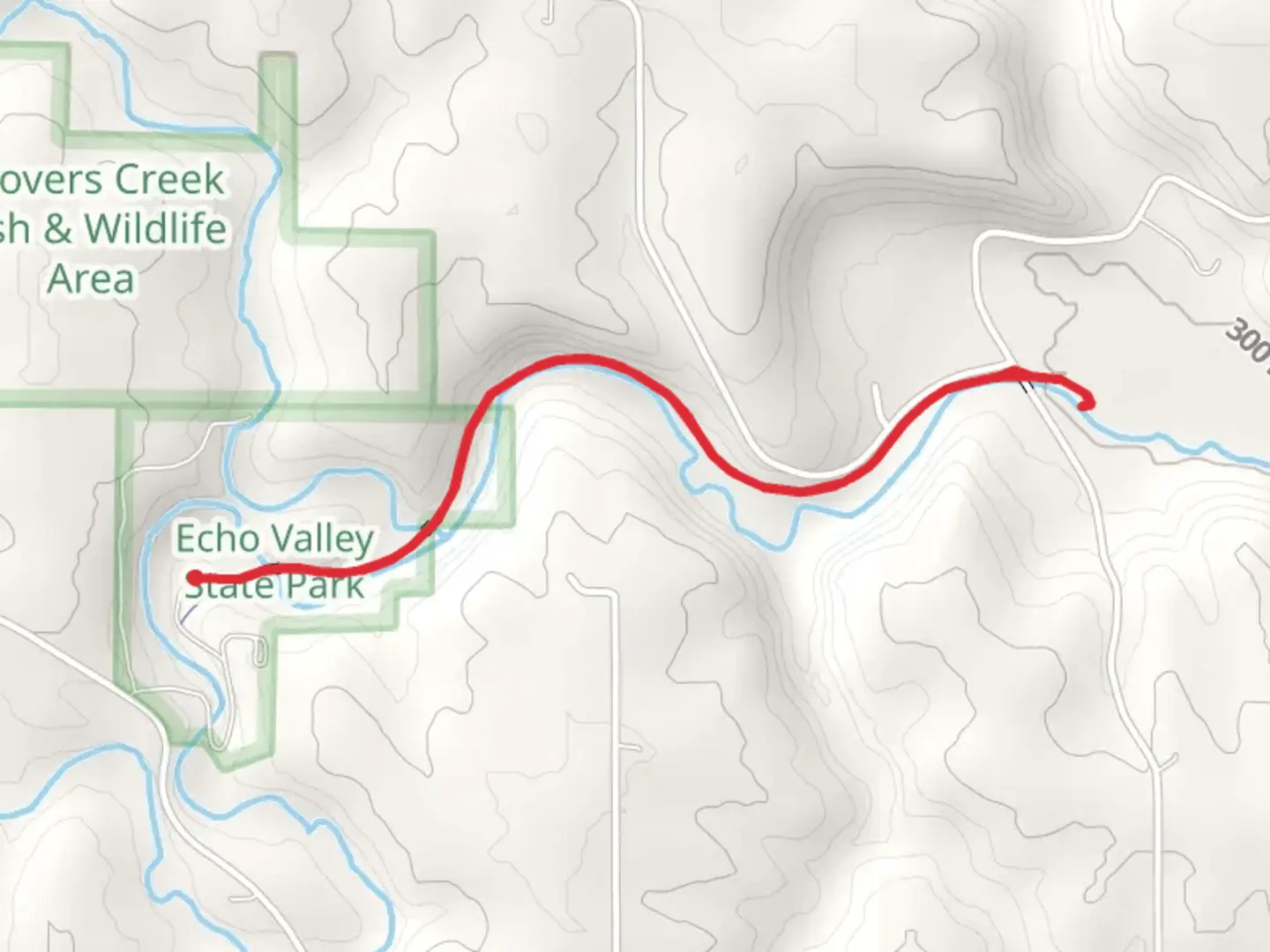 An image depicting the trail Otter Creek Out and Back and its surrounding area.