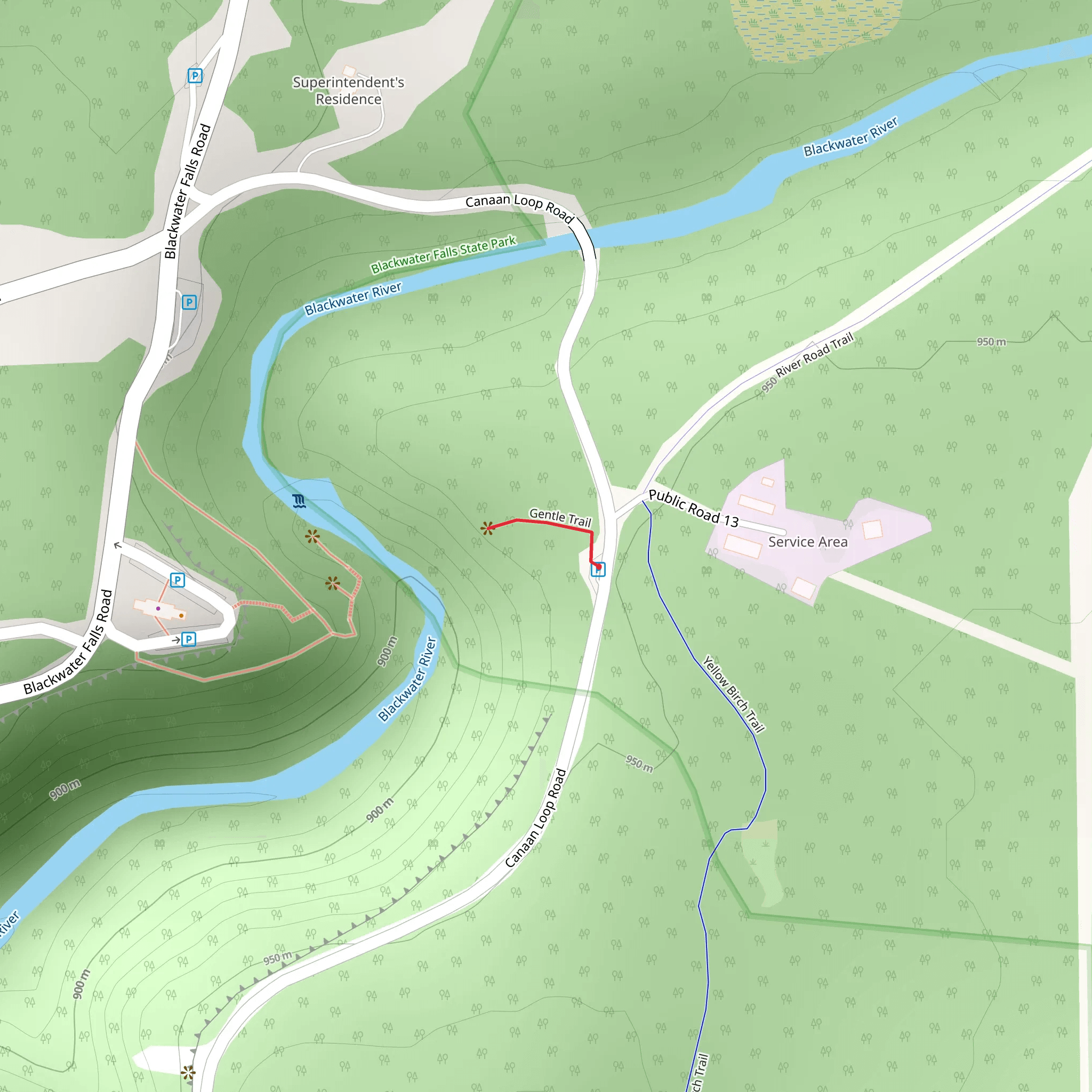 Gentle Trail mobile static map