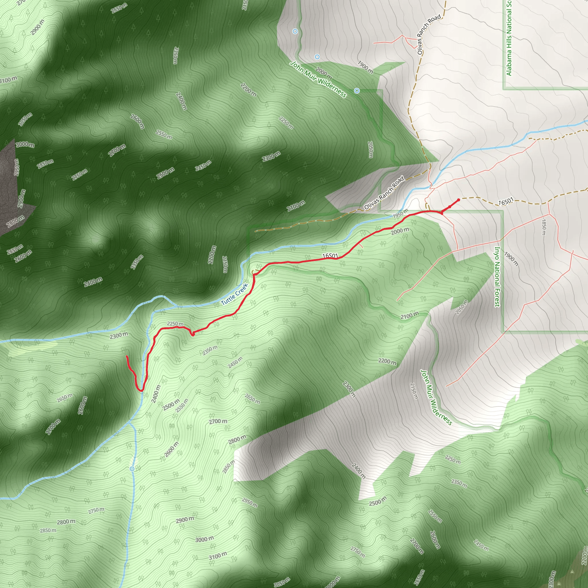 Tuttle Creek Trail mobile static map
