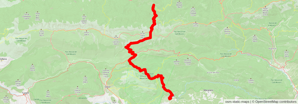 Saldes - Prat d'Aguilo Refuge PR C 124 - 1 stage 3 Map