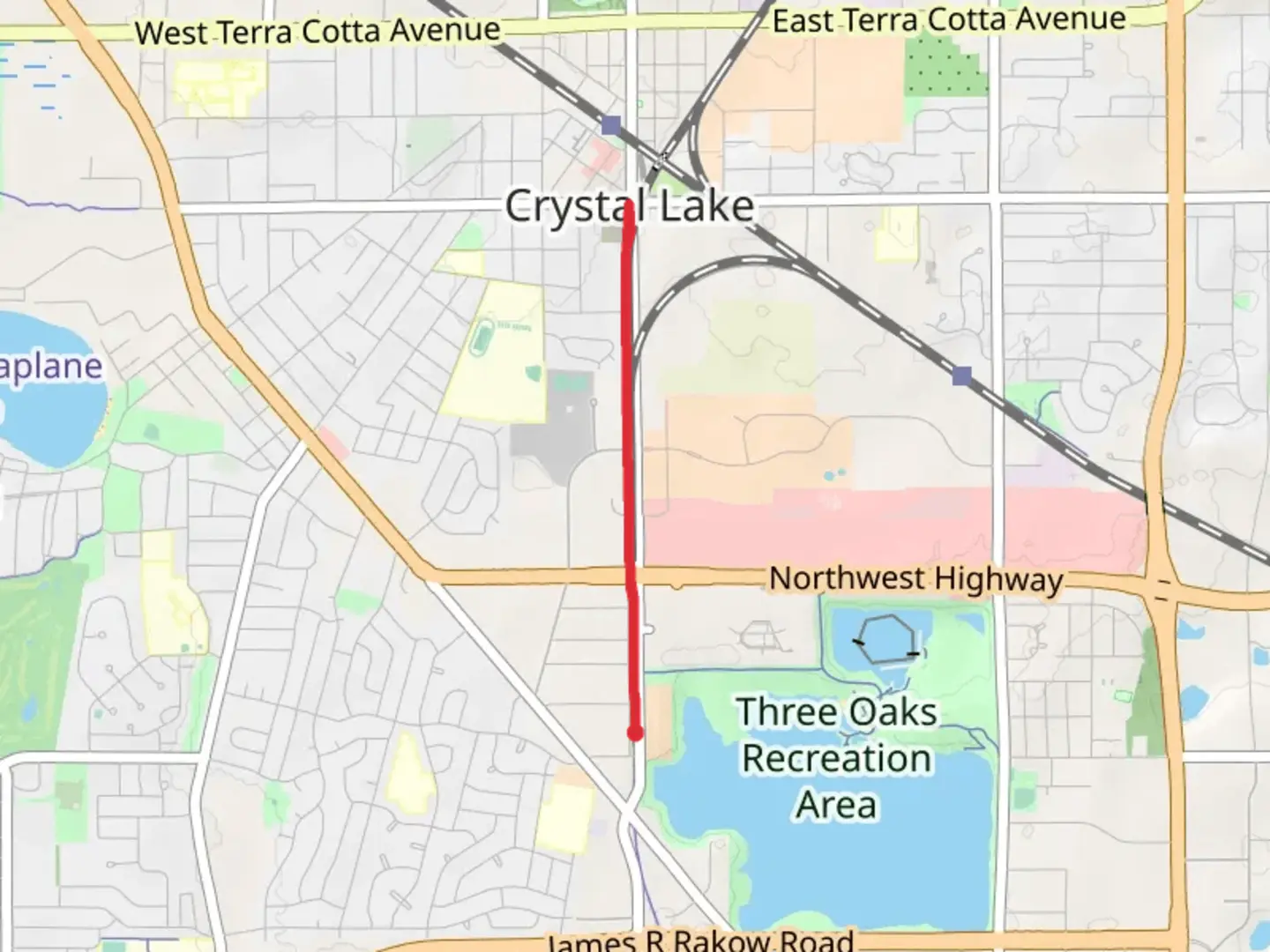 An image depicting the trail Diverse City Prarie and Crystal Lake Walk and its surrounding area.