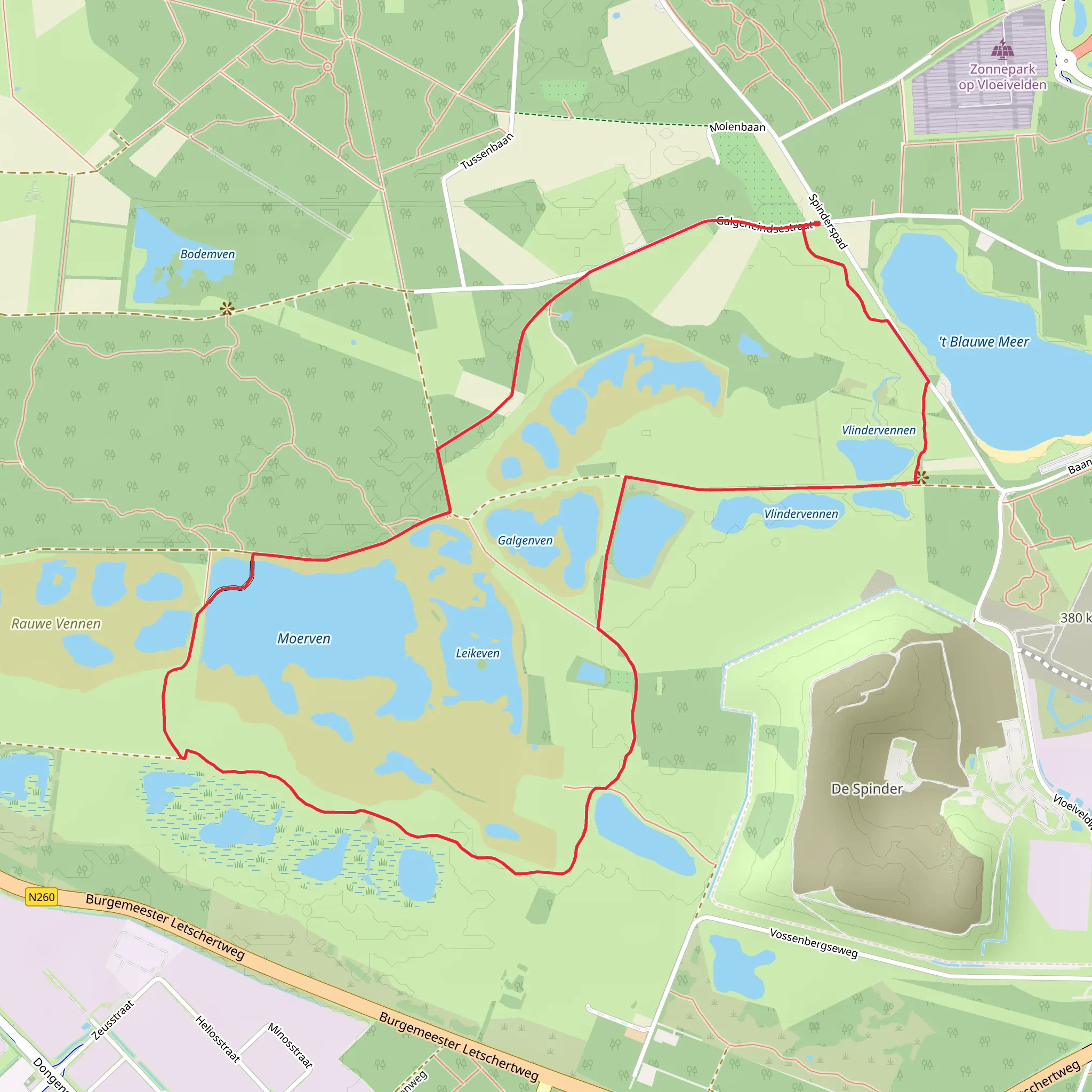 Loonsche and Leikeven Loop mobile static map
