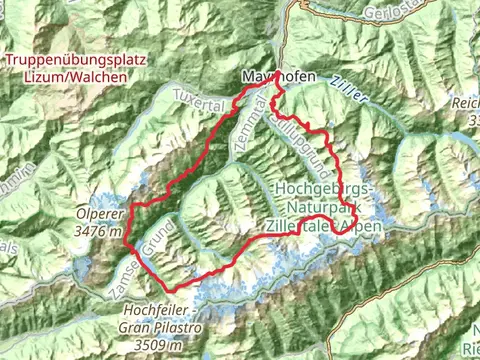Zillertal Rucksack Route