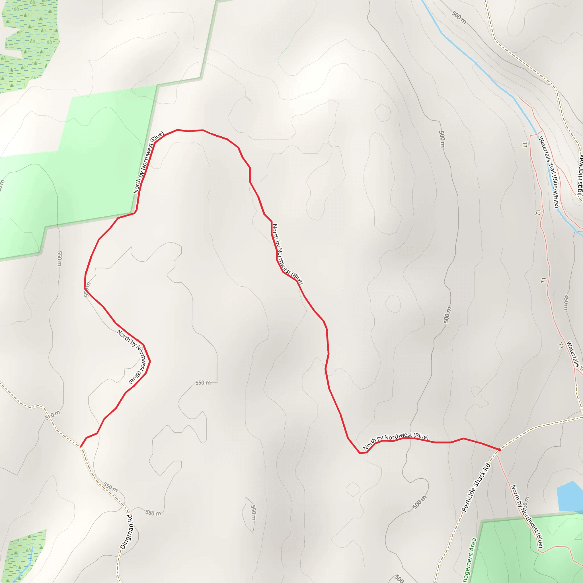 North by Northwest - Blue mobile static map