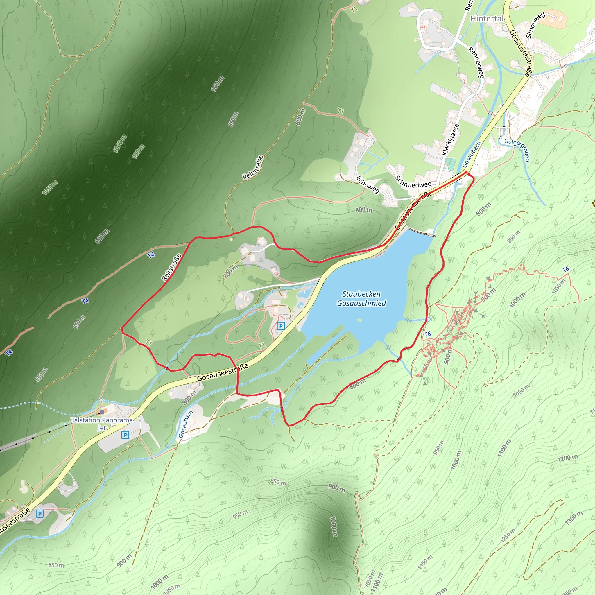 Geological Loop Trail from Gosauschmied mobile static map
