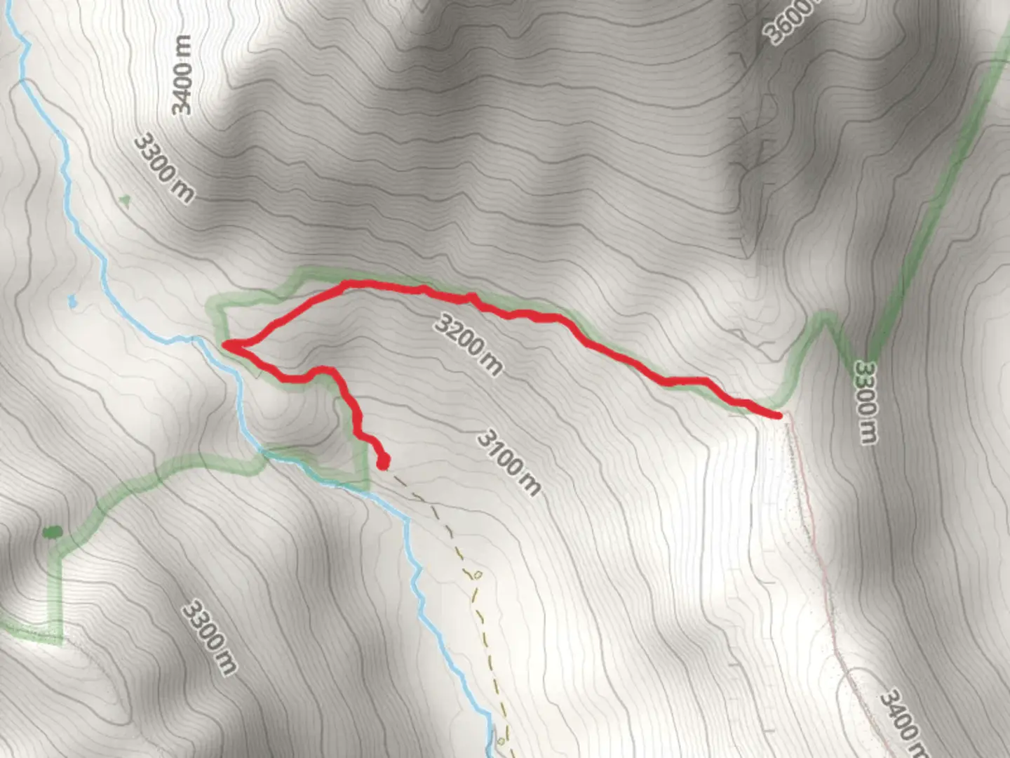 An image depicting the trail Teocalli Mountain Trail and its surrounding area.