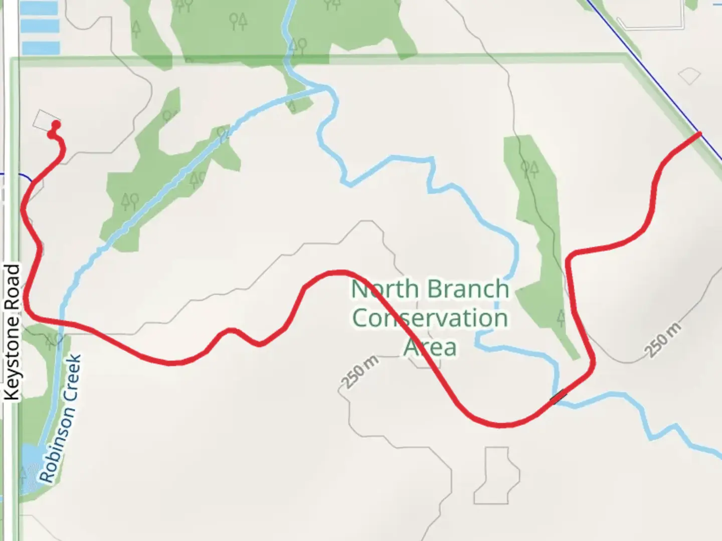 An image depicting the trail Hebron Trail - Keystone Road and its surrounding area.