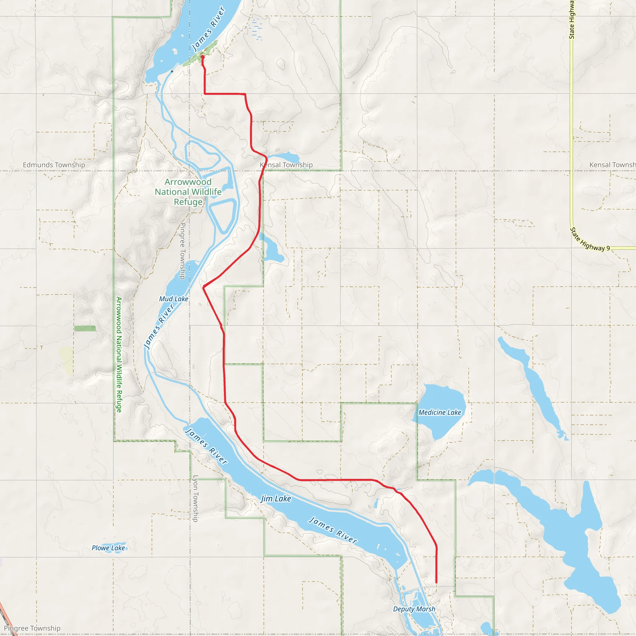 Fort Totton Trail mobile static map