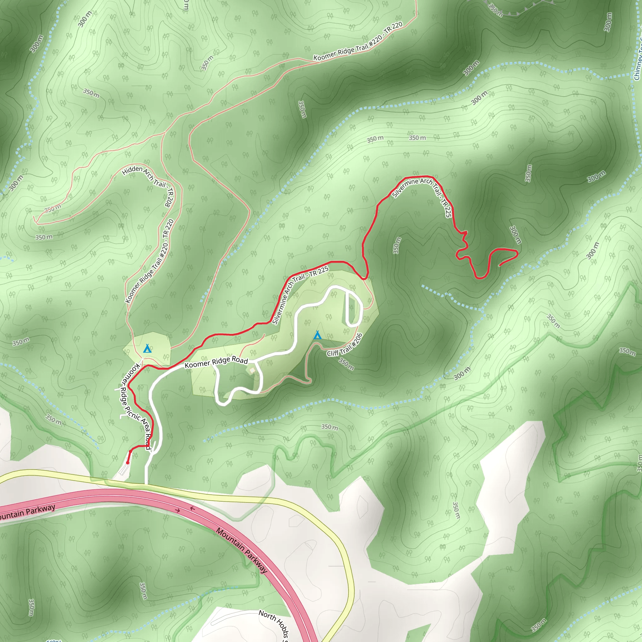 Silvermine Arch mobile static map